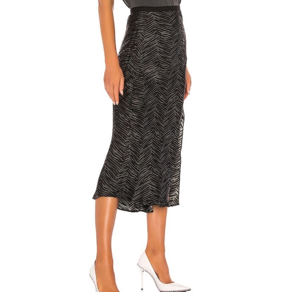 Dolly Zebra-Print Silk Skirt